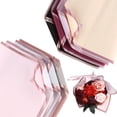 thumbnail image 1 of 160 hojas de papel de regalo de flores, 8 colores impermeables, hojas de embalaje de ramo con bordes de oro rosa, suministros de ramo de floristería semitransparentes para manualidades, 22.8 × 22.8 pu, 1 of 6