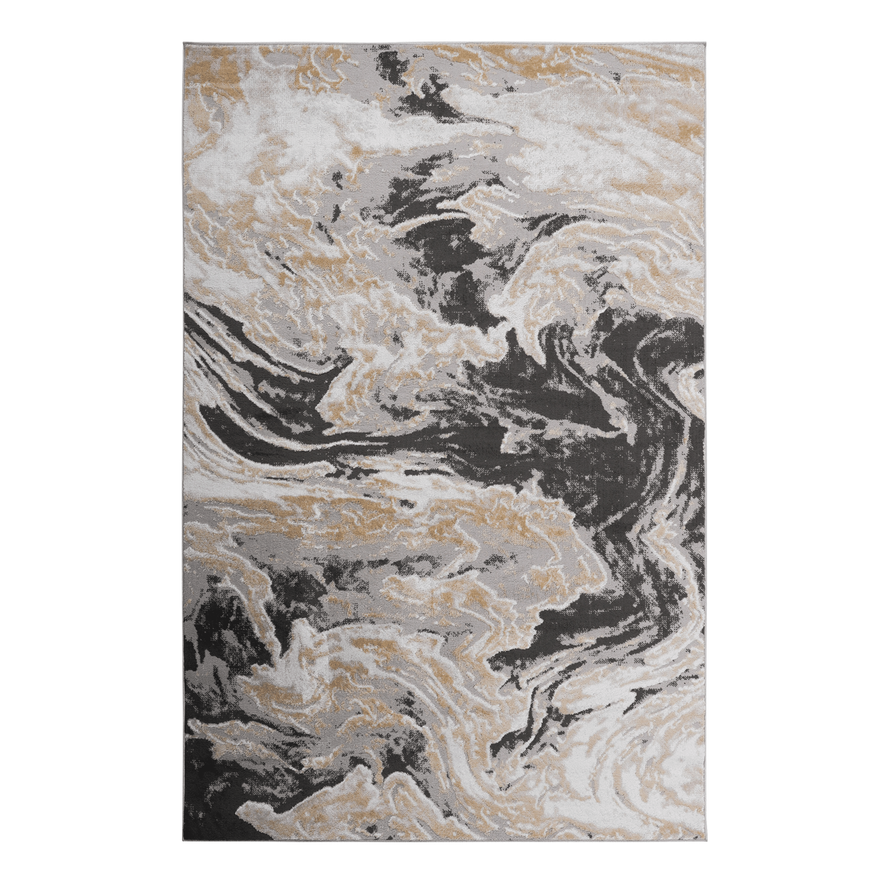 8' x 10' Grey Abstract Area Rug Non-Shedding Stain Resistant Medium Pile Carpet for Living Room Bedroom Dining Room Home Office Entryway