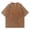 Brown, variant on American Style Retro Heavyweight Solid Color Short Sleeved T-shirt Men Women Summer Street Trendy Washed Old Oversized Clothes