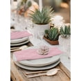 thumbnail image 5 of Pink White Stripes Cloth Napkins Set of 8 Reusable Dinner Napkins, Simple Geometric Modern Monochrome Cocktail Napkin Washable Table Napkins for Wedding/Holiday Party/Baby Shower 20"x20", 5 of 7