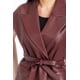thumbnail image 4 of Chaleco de vinipiel con cinto Roman Fashion /Juvenil, LV001 (Vino) vino M, 4 of 4
