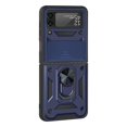 thumbnail image 1 of Estuche Para Teléfono Compatible Con Samsung Galaxy Z Flip 3 Tpu Soporte De Anillo De Metal Magnético Cubierta De Estuche A Prueba De Golpes sonducket EL016467-01, 1 of 5