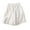 White, variant on Timegard Womens Cotton Linen Shorts Wide Leg Ruffle Casual Loose Elastic Waist Shorts Summer Fashion