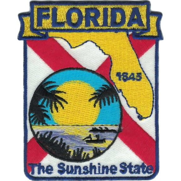 Florida State Map Patch 3"