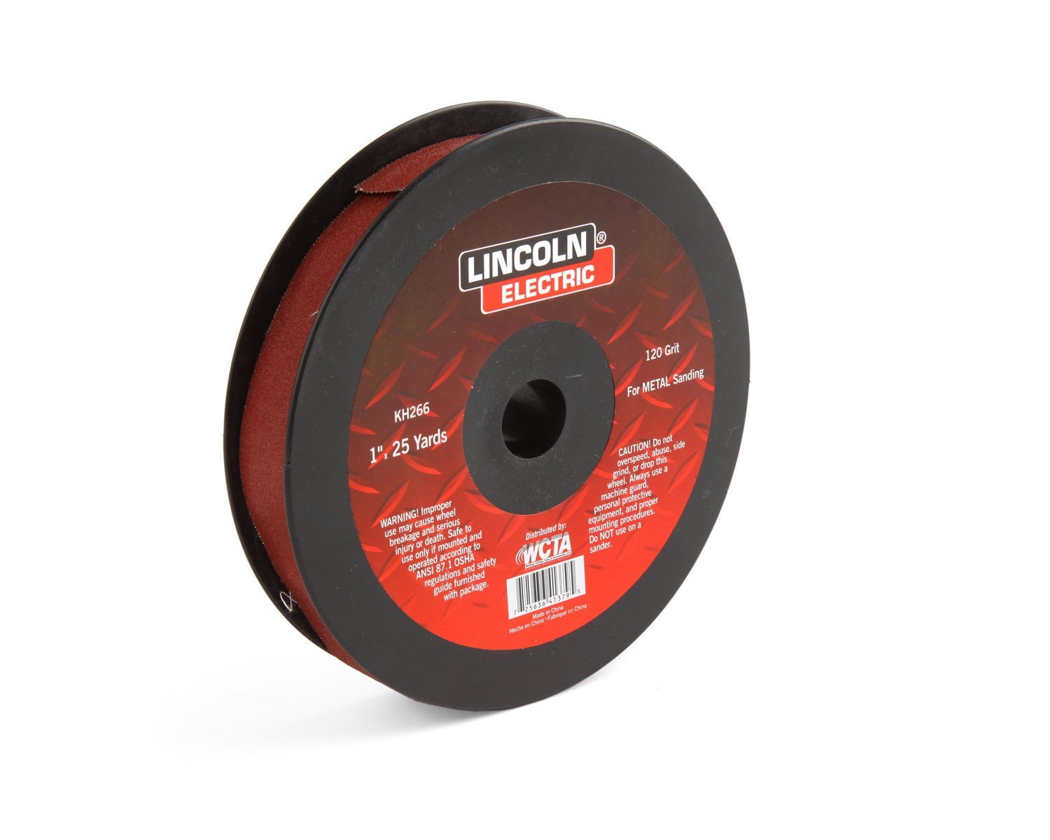Lincoln Electric KH266 Abrasive Roll, Emery Cloth Backing, Aluminum