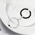 thumbnail image 4 of Pulsera Fernando con imán para parejas Turquesa blanco, 4 of 8