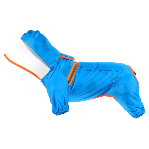 KAKOWELY Impermeables reflectantes con capucha para mascotas, ropa impermeable para perros, impermeable para perros, poncho para cachorros