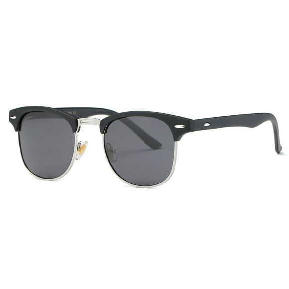 AEVOGUE Gafas de sol polarizadas para mujeres y hombres Gafas de sol retro con montura semi sin montura AE0369