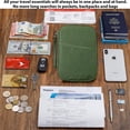 thumbnail image 4 of Bolsa de pasaporte de viaje multicolor, bolsa de tarjeta multifunción, bolsa de almacenamiento portátil, 4 of 5