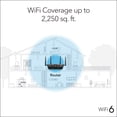 thumbnail image 4 of NETGEAR Nighthawk WiFi 6 Router (RAX41) – Security Features, AX3600 3.45 Gbps Wireless Speed –Dual-Band Gigabit Internet Router - Covers up to 2,250 sq. ft., 25 devices, 4 of 7