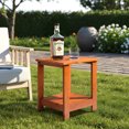 thumbnail image 3 of Ktaxon Outdoor Wood Side Table, Small Square Patio Coffee Table Accent Table, Weather Resistant End Table for Indoor Outdoor Balcony Lawn Pool, Teak Finish, 3 of 7