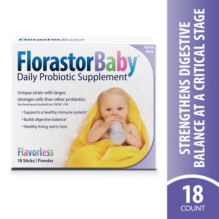 Florastor Baby Daily Probiotic Supplement, 18 Sticks