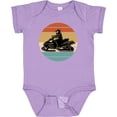 thumbnail image 3 of Inktastic Snowmobile Retro Sunset Boys or Girls Baby Bodysuit, 3 of 5