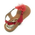 thumbnail image 4 of Victoria K Women's PomPom With Side Buckle Sandals, 4 of 5