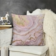 thumbnail image 2 of nygtbtfer Outdoor Throw Pillow Cover Abstract Marble Stone Texture Waterproof Cushion Pack Natural Pink Agate Liquid Pillow Cases Home Decoration for Patio Garden Couch Sofa, 2 of 5