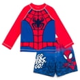 thumbnail image 1 of Conjunto de baño Marvel Spider-Man para niño pequeño, UPF 50+, talla 5T, 1 of 6