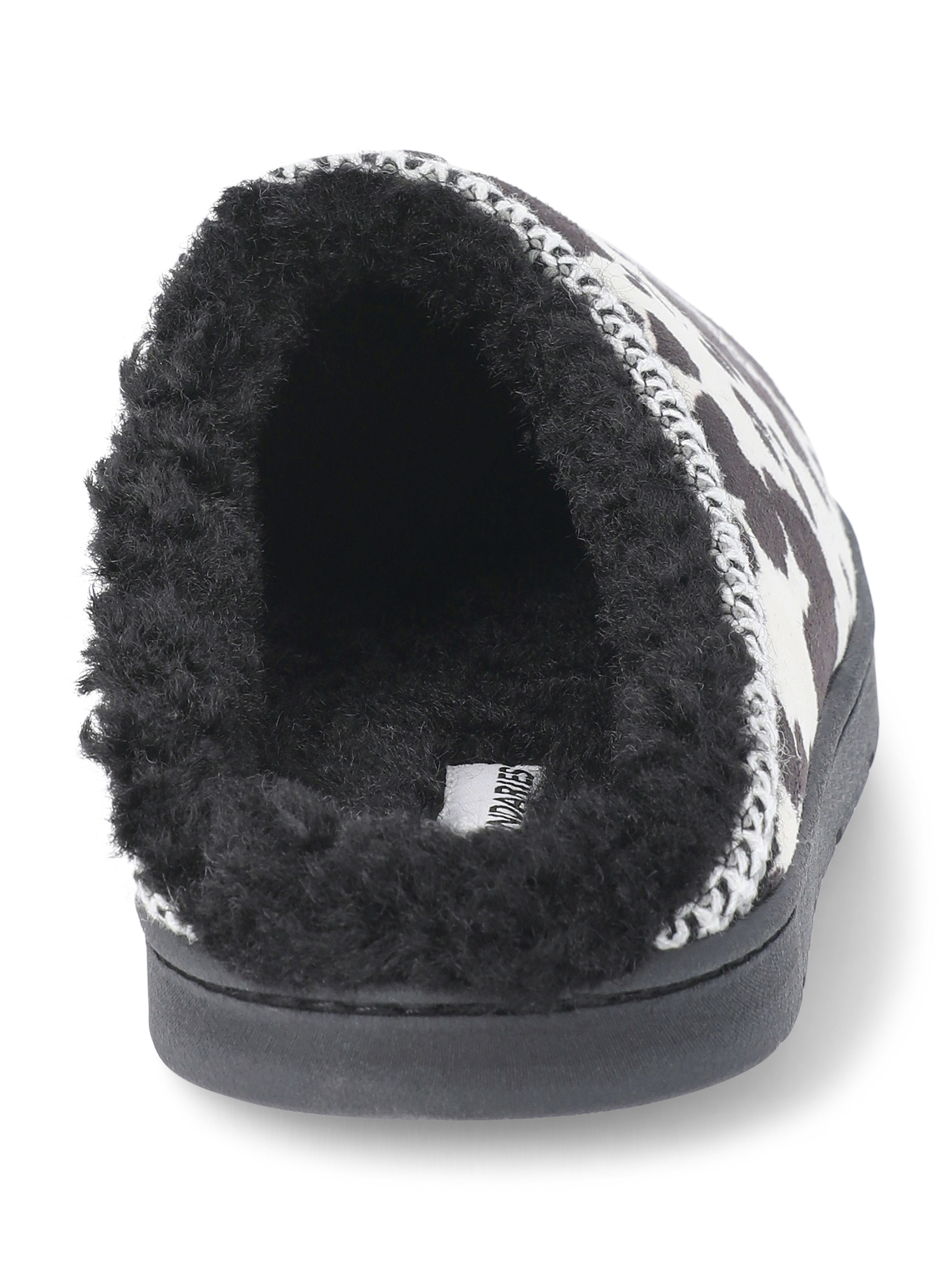 No Boundaries Women's Cow Print Clog Slippers