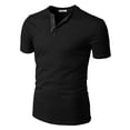 thumbnail image 2 of H2H Mens Casual Premium Slim Fit Henley Short Sleeve T-Shirts (CMTTS254), 2 of 6