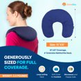 thumbnail image 2 of Sunnybay Moist Heat Therapy Microwave Heating Pad, Unscented Neck Pillow with Washable Cotton Cover, Blue, 2 of 8