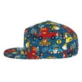 thumbnail image 3 of Haiem Vehicles Cartoon with Funny Drivers Classic Snapback Cap Flat Bill Hat Baseball Cap Adjustable Size Cotton Dad Hat, 3 of 9