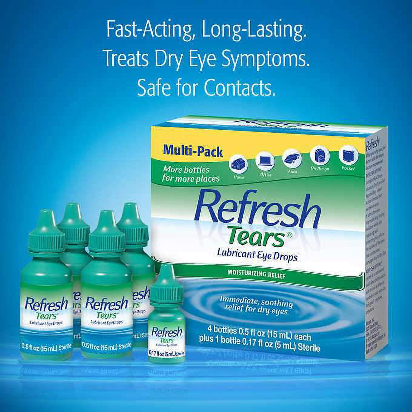 Refresh - Brandclub - Refresh Tears Lubricant Eye Drops Multi Pack, 65 ml.