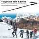 thumbnail image 5 of Polo de trekking Ajustable Ajustable Sin deslizamiento Pista de senderismo Bastones de aleación de aluminio Montañismo Escalada Muletas Negro Eigraketly OD003554-02, 5 of 7