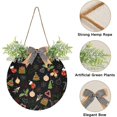 thumbnail image 2 of SKYSONIC Christmas Snowflakes Welcome Sign Front Door Decoration Round Door Hanging Sign Porch Decorations for Home Outdoor Indoor Holiday Fall Halloween Christmas - 11.8x11.8 inch, 2 of 7