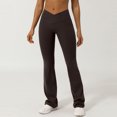 thumbnail image 3 of REALiKUN Womens Butterluxe Crossover Flare Leggings High Waist Yoga Pants with Pockets V Cross Bootcut Casual Lounge, 3 of 4