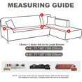 thumbnail image 4 of Sectional Couch Covers 2-Piece Softness L Shaped Sofa Cover Super Stretch L-Type Couch Slipcover with 2Pcs Pillowcases Sofa Slipcover 3 Seater + 3 Seater Furniture Protector (Silver Grey), 4 of 14