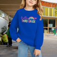 thumbnail image 2 of Generic Girls Back to School Cotton Sweatshirt Kids Crewneck Long Sleeve Third Grade Shirt Light Casual Walk Cute Preppy Pullover Top, 2 of 8