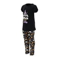 thumbnail image 2 of Girls 2 Piece Little Witch Halloween Outfit Legging Shirt Set (7Y, Black), 2 of 5