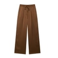 thumbnail image 1 of Willshela, conjunto de 2 piezas a la moda para mujer, chaqueta lisa con doble botonadura y pantalones Vintage de cintura elástica, conjuntos de pantalones elegantes para mujer, 1 of 2