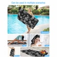 thumbnail image 5 of Beach Towel Black Starfish Conch Bath Pool Towels Shell Seahorse Absorbent Beach Towel Soft Large Quick Dry Lightweight Camping Travel Sports Yoga Gym Swim Towels for Adult 35x70 Inch, 5 of 9