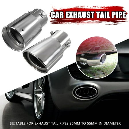 Stainless Steel Car Auto Exhaust Drop Down Tail Pipe Tip Diesel Trim