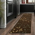 thumbnail image 1 of Ottomanson Ottohome Collection Non-Slip Rubberback Leaves Design Indoor Rug/ Mat, 1 of 7