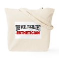 thumbnail image 2 of CafePress - The World's Greatest Esthetician Tote Bag - Unisex Canvas Tote Bag, Beige, 1-Piece, 2 of 9