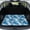 Blue Tie Dye Tropical Monstera, variant on FOR U DESIGNS Purple Galaxy Butterfly Daisy Print Trunk Cargo Liner for Camping Hiking Non-Slip Car Trunk Mat All Weather Durable Rear Protection for SUVs Truck Van Sedan