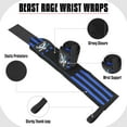 BEAST RAGE Weight Lifting Straps Wrist Wraps Fitness Padded Cotton