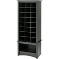 thumbnail image 5 of Prepac 24 pair Shoe Storage Rack with bottom shelf, Black, 5 of 7