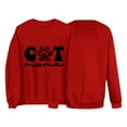 thumbnail image 4 of CharmCyan Cat Mama Sweatshirt for Women, Cute Leopard Paw Print Pullover, Long Sleeve Casual Crewneck Top, Soft Comfy Fall Winter Shirt Red L, 4 of 4