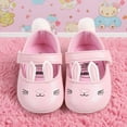 thumbnail image 7 of LYHaoo Girls Sandals Baby Sandals For Girls Soft Sole Infant Walking Shoes Breathable Comfortable Toddler First Lightweight Summer Casual Bunny Design Sizes 4 Toddlers(0-6 Months), 7 of 7