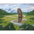 thumbnail image 2 of Wavra, Robert 14x12 White Modern Wood Framed Museum Art Print Titled - Soaring Above, 2 of 4