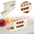 thumbnail image 1 of Three Tier Refrigerator Egg Holder Space Saving Dispenser Stackable Durable Kitchen Food Storage Container, 1 of 5