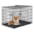 thumbnail image 2 of Pal Metal Black 42" Dog Crate Carrier with Collapsible Function, 2 of 8