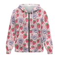 thumbnail image 4 of FOR U DESIGNS Strawberry Koala Zip Hoodies for Women Oversized Hooded Jackets Trendy Size M Ladies Zip Up Hoodie with Pockets and Drawstring Women Polyester Sportswear, 4 of 7