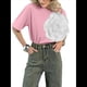 thumbnail image 1 of Camiseta de Flores 3D para Mujer, Corta, Cuello Redondo, Verano Rosa M, 1 of 7