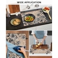 thumbnail image 5 of Large Induction Cooktop Protector Mat Vintage Sunflower Stove Top Covers for Electric Stove, Farmhouse Country Floral Plant Decorative Stove Burner Cover Mats, Glass Top Stove Cover, 5 of 7