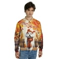 thumbnail image 4 of Happy Thanksgiving Bichon Frise Give Thanks Fall Beanie Scarf Welcome All Over Print 3D Baseball Jacket Bichons Dog Lovers Gifts Idea Bomber Jacket Softball - 00020, 4 of 6