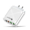 thumbnail image 1 of Cargador USB C con 4 puertos, 36 W PD y QC, estación de carga de escritorio multipuerto USB, concentrador de carga rápida para iPhone 13, 12, 11 Pro Max, iPad, AirPods, tabletas y teléfonos, 1 of 2