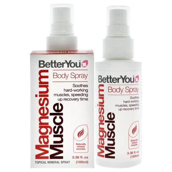 Spray corporal de magnesio para músculos de BetterYou para unisex - Spray corporal de 3,38 oz